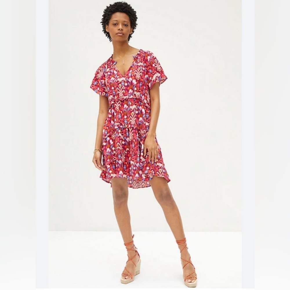 Anthropologie Robin Tiered Mini Dress